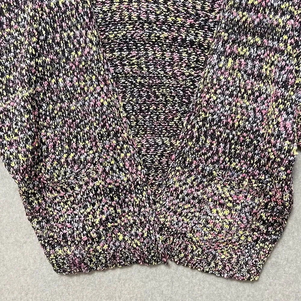Hayden Black Multicolor Oversized Open Front Cardigan NWT Size 1X/2X - Picture 5 of 8